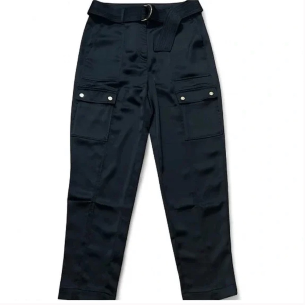 WHBM‎ White House Black Market Belted Tapered Ankle Cargo Pants 8
